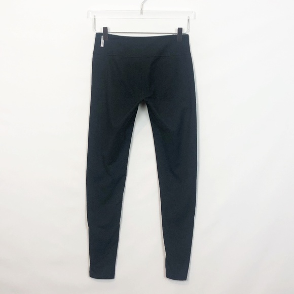 Zella Faux Suede Coated Black Legging Small - Picture 2 of 3